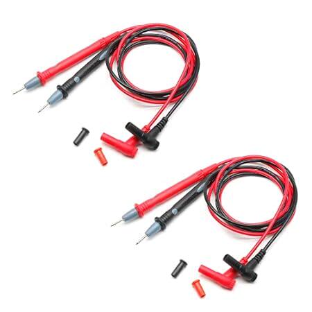 LDEXIN 2 Pairs Multimeter Test Leads Banana Plug， Digital