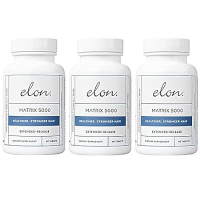 Elon Matrix 5000 Biotin Hair Vitamins (180 Hair Growth Pi