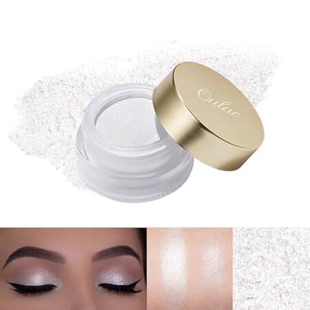 Oulac Shimmer White Cream Eyeshadow-Eyeshadow Prime| as H