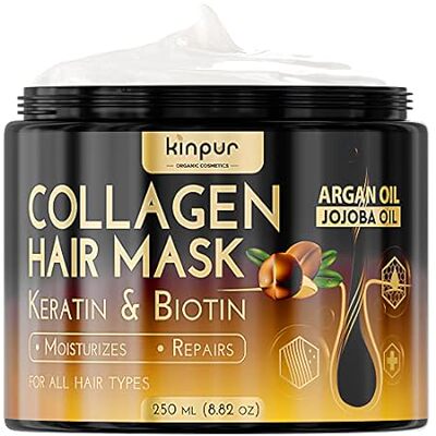Hair Mask for Dry Damaged Hair with Collagen， Biotin， Arg