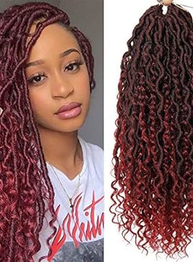 Curly Faux Locs Crochet Hair Goddess Locs Crochet Hair 18