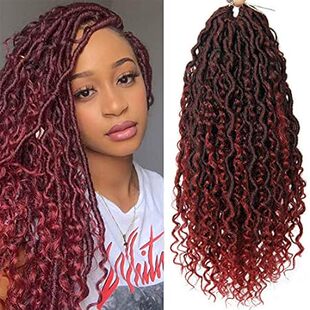 Curly Faux Locs Crochet Hair Goddess Locs Crochet Hair 18