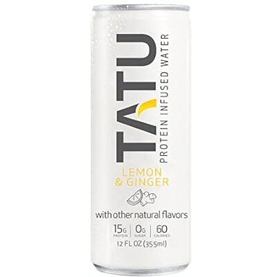 TATU Ready-To-Drink Protein Infused Water Lemon Ginger 24