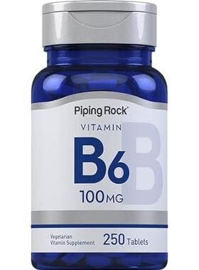 Piping Rock Vitamin B6 100mg Supplement | 250 Tablets | a