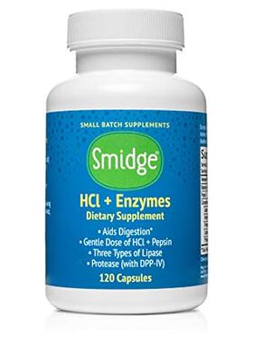 Smidge? HCl + Enzymes – Digestion – 120 Capsules