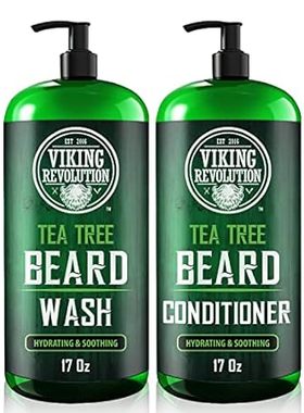 Viking Revolution Tea Tree Oil Beard Wash and Beard Condi