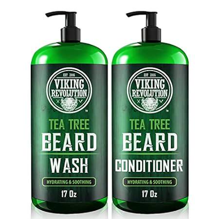 Viking Revolution Tea Tree Oil Beard Wash and Beard Condi