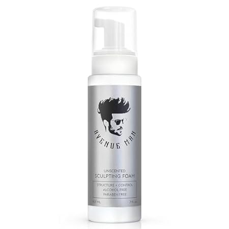 Avenue Man Unscented Sculpting Foam - 7 Oz Firm Hold Volu