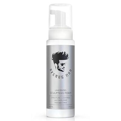 Avenue Man Unscented Sculpting Foam - 7 Oz Firm Hold Volu
