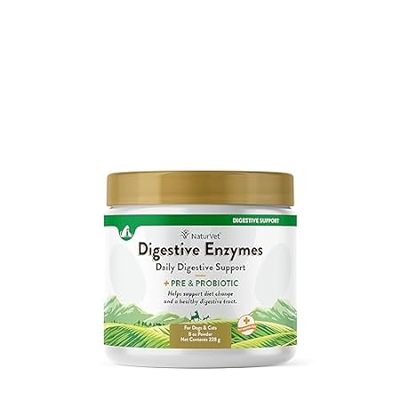 NaturVet – Digestive Enzymes for Dogs - Plus Probiotics &