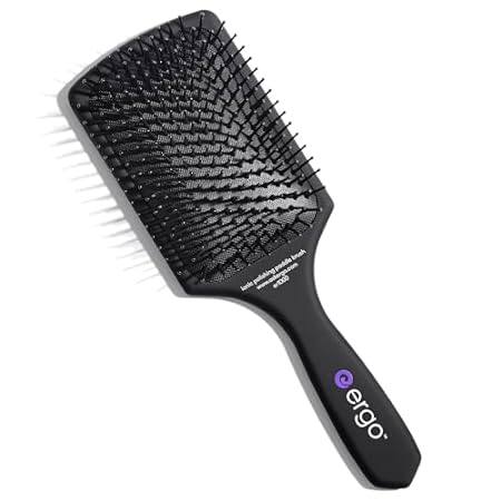 Ergo Ionic Paddle Hair Brush – Large Polishing Brush for