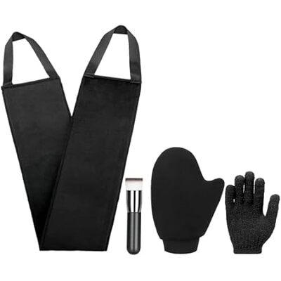 4 Pack Self Tanning Mitt Applicator Kit Set Self Tan Back