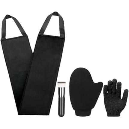 4 Pack Self Tanning Mitt Applicator Kit Set Self Tan Back