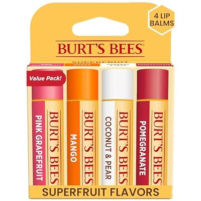 Burt's Bees Lip Balm - Pink Grapefruit， Mango， Coconut &a