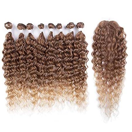 DéBUT Synthetic Hair 8 Bundles with Simple Closure Water