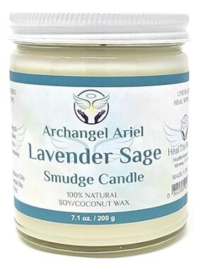 Lavender Sage Candle， Archangel Ariel Lavender Candles fo