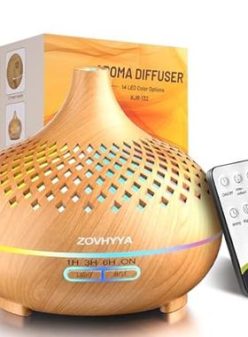 Essential Oil Diffuser for Bedroom，Quiet Humidifiers for