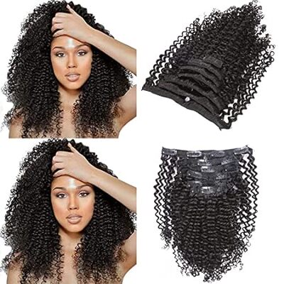 Loxxy Kinky Curly Clip in Human Hair Extensions 3B 3C Kin