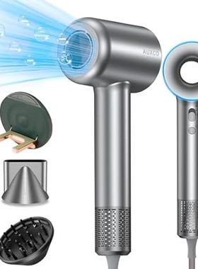 Hair Dryer with Diffuser， Hollow Ionic Blow Dryer 1600W B