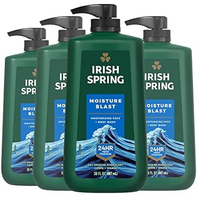 Irish Spring Moisture Blast Moisturizing Men's Body Wash，