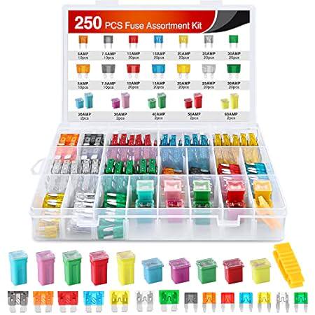 Nilight Blade Jcase Car Fuse Assortment Kit 5A 7.5A 10A 1