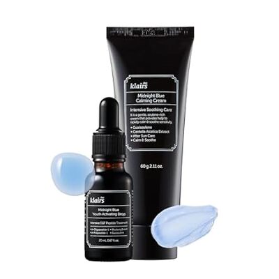 DearKlairs] Midnight Blue Calming Cream + EGF Blue Drop S