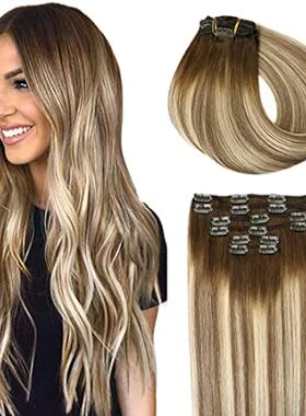 SURNEL Hair Extensions Clip ins Balayage Clip in Hair Ext