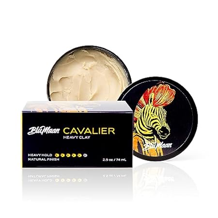BluMaan Cavalier Heavy Clay - Men's Extra Strong Hold Hai