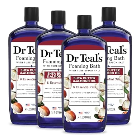 Dr Teal's Foaming Bath with Pure Epsom Salt， Shea Butter