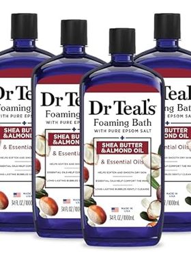Dr Teal's Foaming Bath with Pure Epsom Salt， Shea Butter