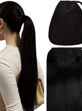 Caliee Clip on Ponytail Hair Extension 100% Remy Human Ha