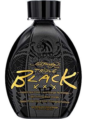 Ed Hardy BLACK XXX Instant Dark Color Tanning Lotion， 13.