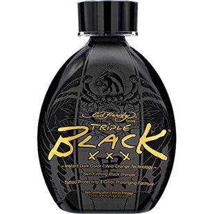 Ed Hardy BLACK XXX Instant Dark Color Tanning Lotion， 13.