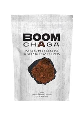 BOOM Chaga Mushroom Superdrink， Oxalate-Free Chaga Mushro