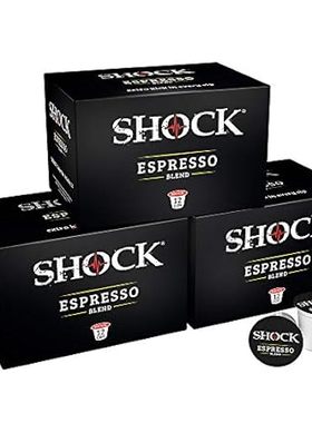 Shock Coffee Espresso Single Serve Cups， 36 count. Compat