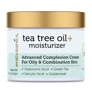 Era Organics Tea Tree Cream Face Moisturizer for Oily Ski