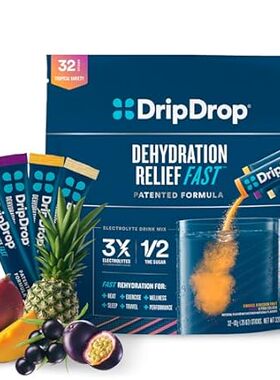 DripDrop Hydration Tropical Variety Pack - Electrolyte Dr
