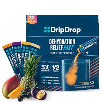 DripDrop Hydration Tropical Variety Pack - Electrolyte Dr