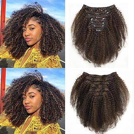 Loxxy Afro Kinky Curly Clip in Hair Extensions Human Hair