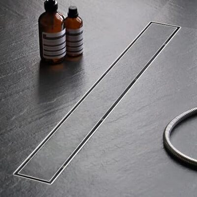 Sharpeye 24 Inch Linear Shower Drain with Tile Insert Gra