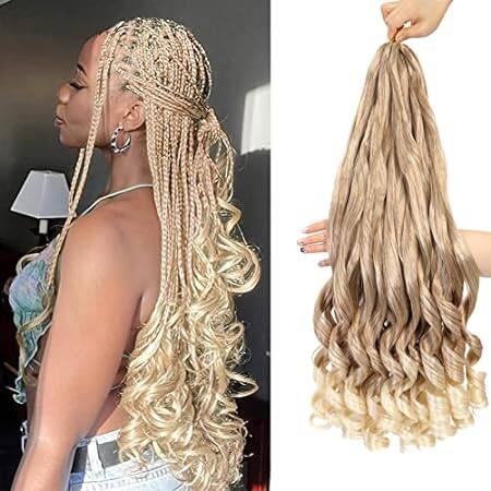 Honey Blonde French Curls Braiding Hair 8packs 26inch 27/