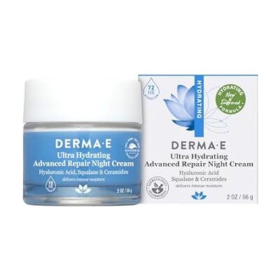 DERMA-E Hydrating Night Cream – Overnight Face Moisturize