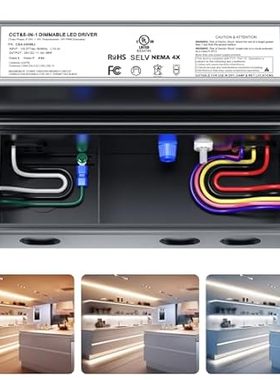 Dimmable LED Driver 24V 96W， Latest 5-1 LED Transformer C