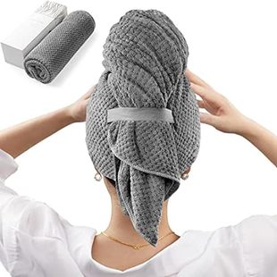 YFONG Microfiber Hair Towel Wrap for Women - Fast Drying
