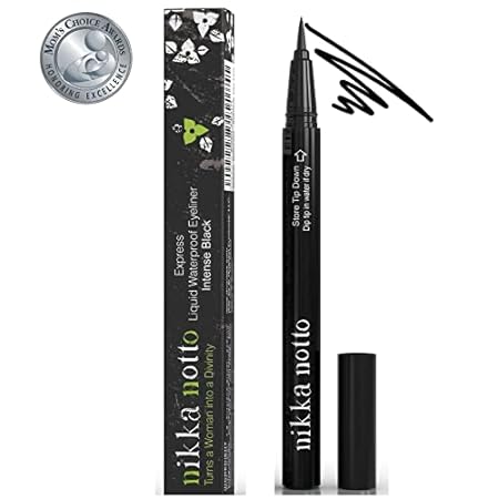 Liquid Eyeliner Waterproof Black “Precise” Pen， Satin Bla