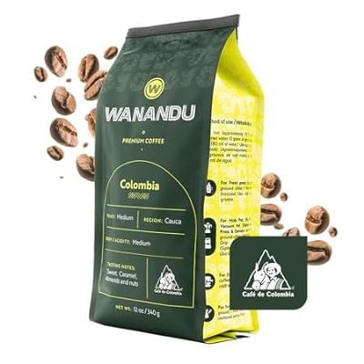 Wanandu Specialty Colombian whole bean Coffee Medium Roas