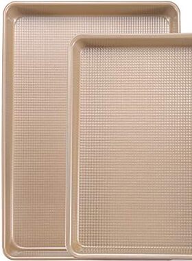 Cookie Sheet Baking Pan Set， Professional Baking Sheet fo