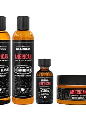 Live Bearded Complete Beard Grooming Kit， Made in the USA