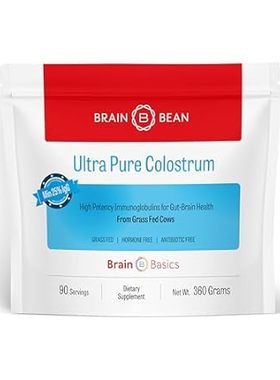 Brain Basics Ultra-Pure Colostrum， 4000mg per Serving， Mi
