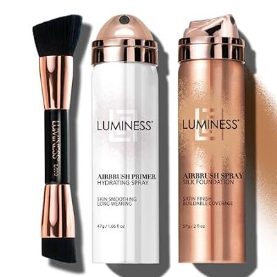 LUMINESS Silk Airbrush Spray Foundation Makeup Starter Ki